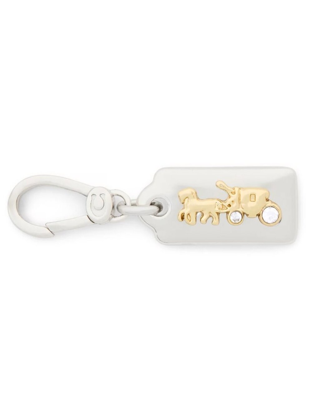 COACH Two-Tone Collectible Signature Horse Carriage Jewelry Charm - NWT